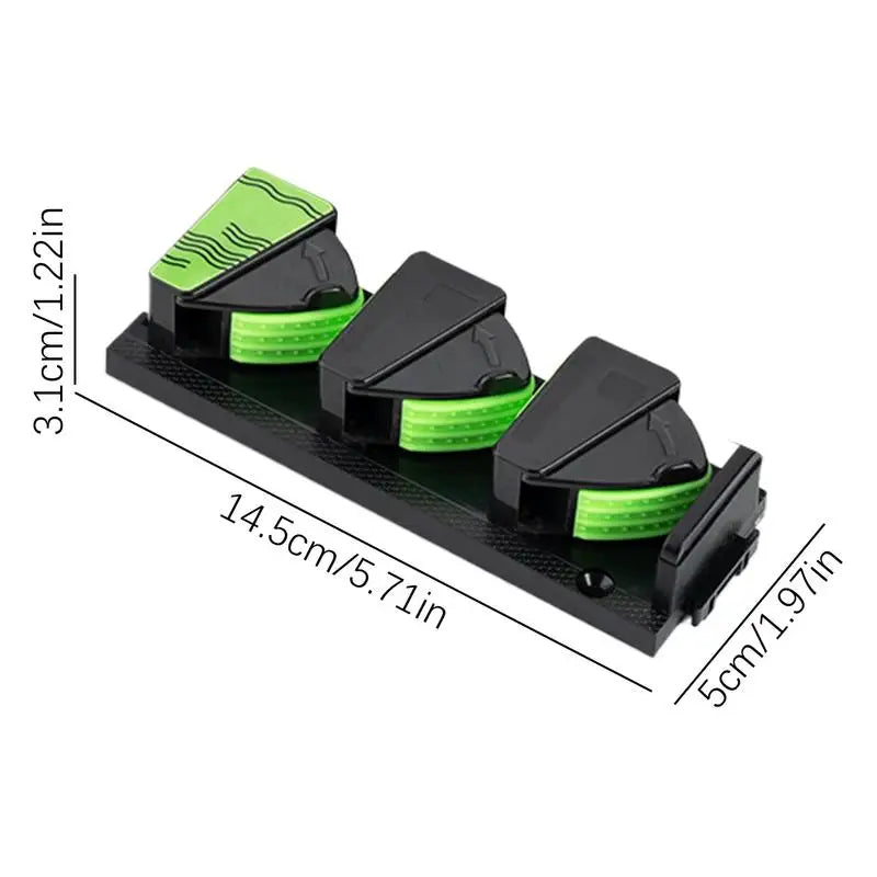 Fishing Rod Holders 3-Rod Rack Vertical Pole Holder Wall Mount Modular Fishing Stand Pole For Space Saving Garage Wall 1-4PCS