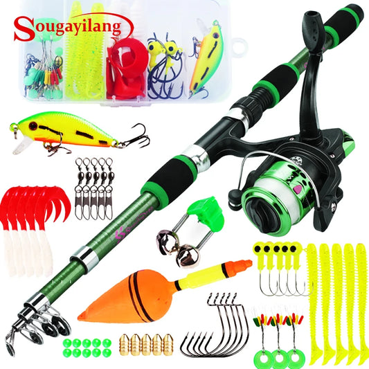 🎣Sougayilang – Zestaw Wędkarski Spinningowy (1.8 m)