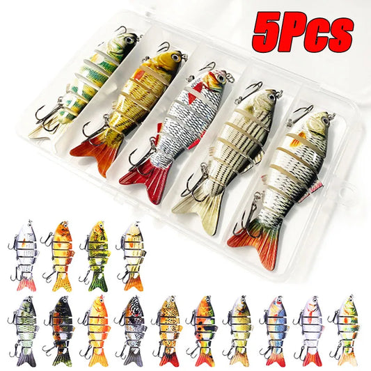 🦐Przynęta Swimbait – 10 cm, 17,5 g, 6-segmentowa, Sinking Wobblers / Crankbait