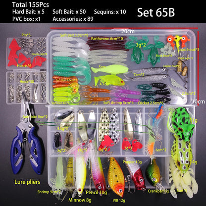 🎣 Zestaw Przynęt Wędkarskich – Lure Kit do Różnych Typów Łowienia