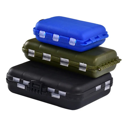 Fishing Storage Case Mini Fishing Tackle Spoon Hook Bait Box Waterproof Portable With Independent Grids Fishing Accessories