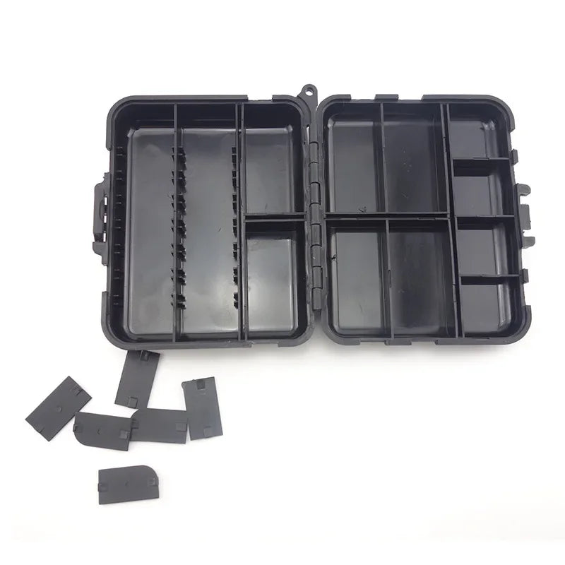 Fishing Storage Case Mini Fishing Tackle Spoon Hook Bait Box Waterproof Portable With Independent Grids Fishing Accessories