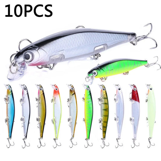 Fishing Lure 11cm/13g Artificial Bionic Swing Hard Bait Tackle 3D Eyes Hook Wobbler Carp Fishing Pesca for Bass Pike 5/10Pcs