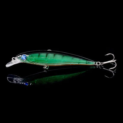 Laser Minnow Fishing Lure 11CM/13.5G Set Artificial Wobbler Topwater Bait Pesca Hard Crankbait Tackle for Bass 10/5Pcs