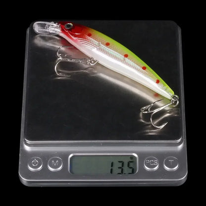 Laser Minnow Fishing Lure 11CM/13.5G Set Artificial Wobbler Topwater Bait Pesca Hard Crankbait Tackle for Bass 10/5Pcs