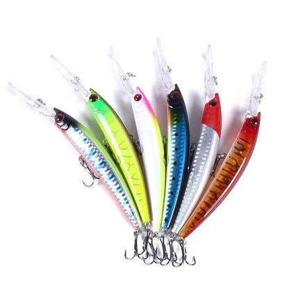 1pcs 15cm 15g Deep Diving Jerkbait Artificial Hard Bait Fishing Wobblers Minnow Lure for Bass Pike Carp Fishing Tackle