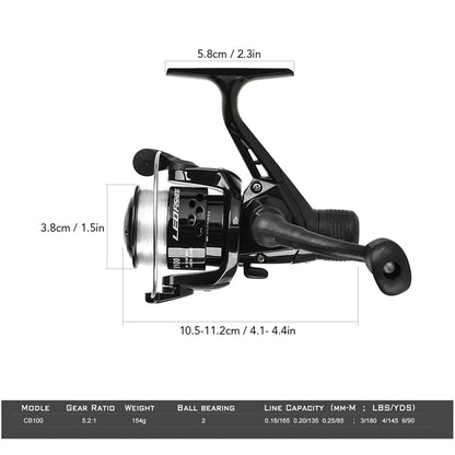 Lixada Fishing Rod Reel Combo Full Kit 2.1m 2.3 m Telescopic Fishing Rods 2PCSSpinning Reels Set Soft Lures Barrel Swivels Bag