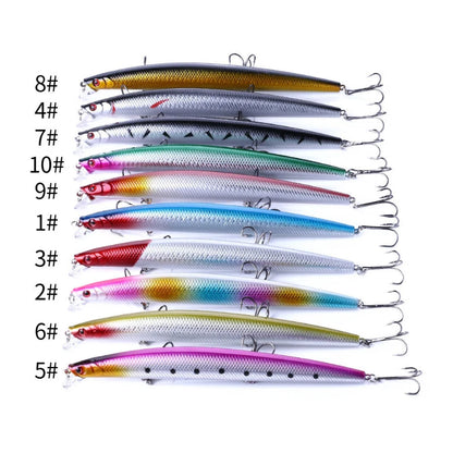Minnow Fishing Lures Floating Hard Bait 18CM/26G Artificial Bait Wobbler Crankbait Carp Perch Pesca Fishing Tackle 10Pcs