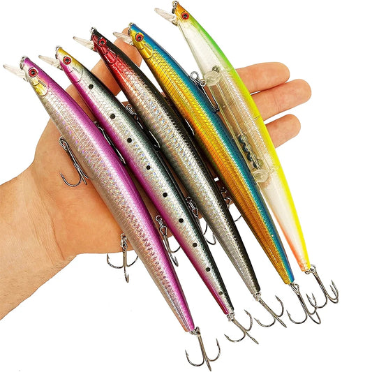 Minnow Fishing Lures Floating Hard Bait 18CM/26G Artificial Bait Wobbler Crankbait Carp Perch Pesca Fishing Tackle 10Pcs