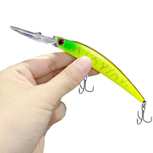 1pcs 15cm 15g Deep Diving Jerkbait Artificial Hard Bait Fishing Wobblers Minnow Lure for Bass Pike Carp Fishing Tackle