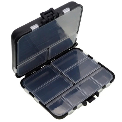 Fishing Storage Case Mini Fishing Tackle Spoon Hook Bait Box Waterproof Portable With Independent Grids Fishing Accessories