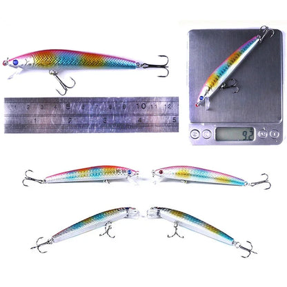 Minnow Fishing Lures Floating Hard Bait 95mm 7g Artificial Bait Wobbler Crankbait Carp Perch Pesca Fishing Tackle 10/5Pcs