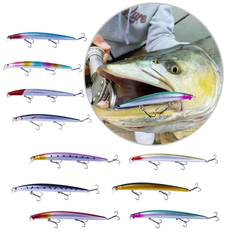 Minnow Fishing Lures Floating Hard Bait 18CM/26G Artificial Bait Wobbler Crankbait Carp Perch Pesca Fishing Tackle 10Pcs